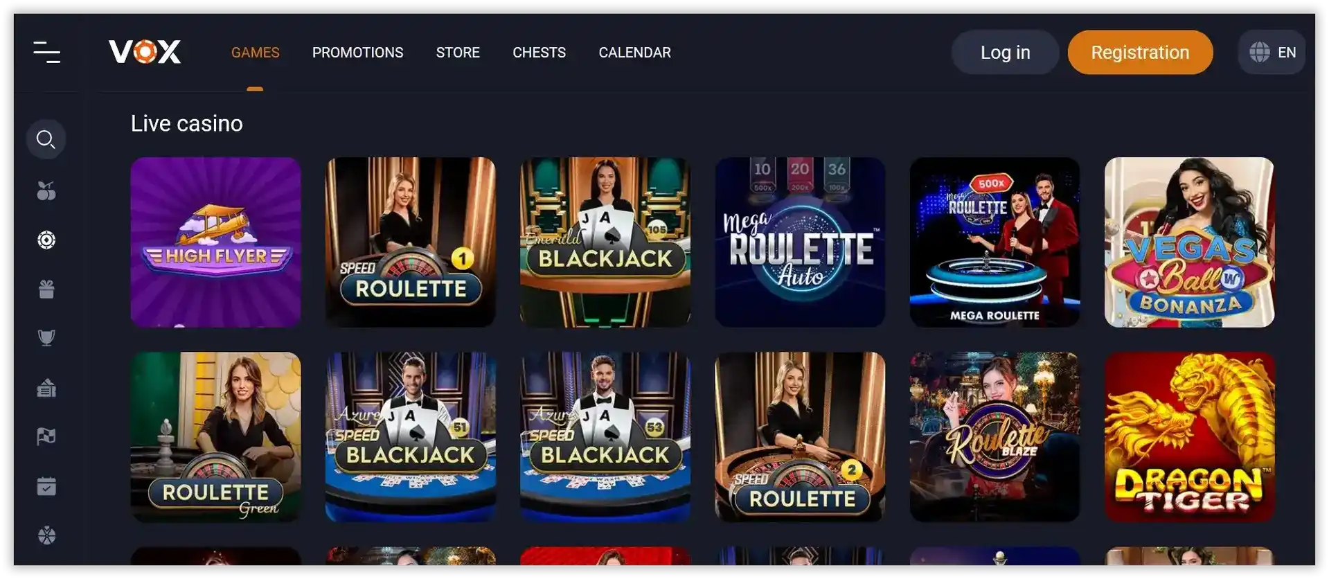 Vox Kasino casino review section 2